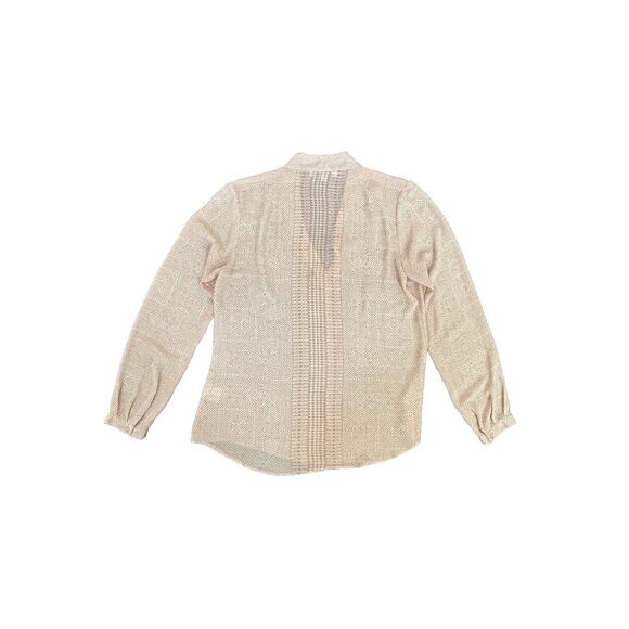 Rose & Olive Tunic‎ Top Women’s S Peach V-Neck Long Sleeve Popover Blouse Career - Picture 6 of 7